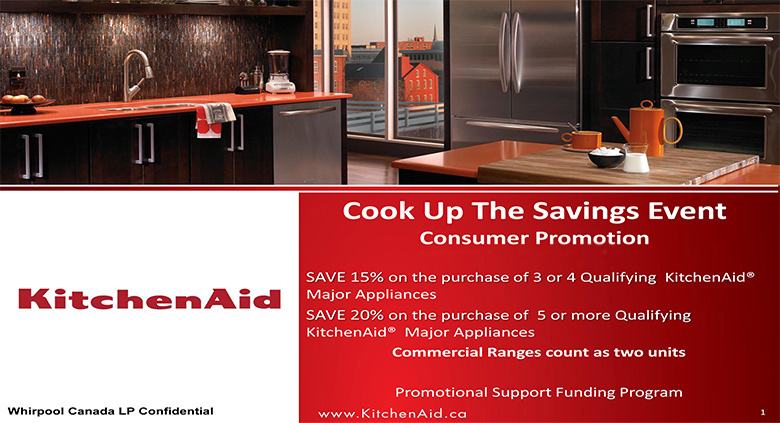 KitchenAid Cook up the Savings Event Trade Deck promotion